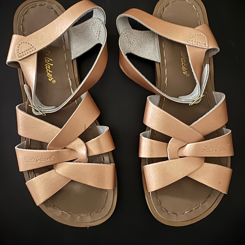 Women Sandals -Rose Gold Salt Water